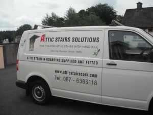 attic stairs cork